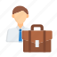 employee, manager, businessman, business, leadership, bag, briefcase 