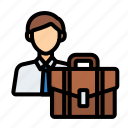employee, manager, businessman, business, leadership, bag, briefcase