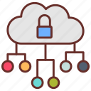 data, protection, secure, lock, cloud, networking, connections