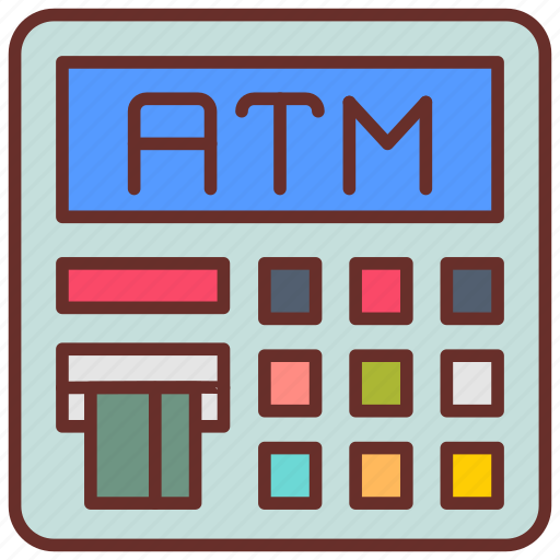 Atm, machine, cash, automated, teller, banking icon - Download on Iconfinder