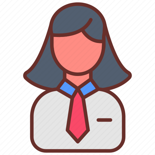 Business, woman, entrepreneur, secretary, manager, waitress icon - Download on Iconfinder