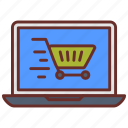 online, marketing, shopping, sale, laptop, cart