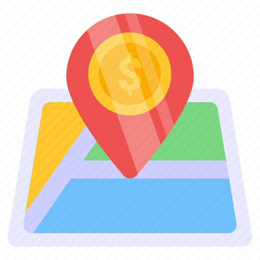 Financial location, financial direction, gps, navigation, geolocation icon - Download on Iconfinder