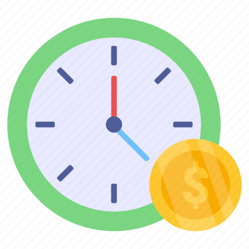 Time is money, time value, business time, efficiency, productivity icon - Download on Iconfinder