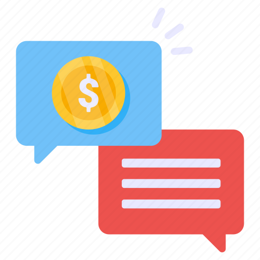 Financial chat, business chat, business communication, conversation, discussion icon - Download on Iconfinder