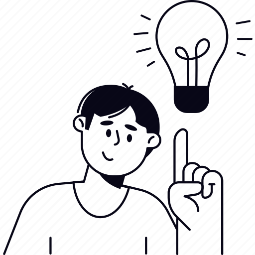 Idea, light bulb, brainstorming, creativity, innovation, thinking, solution illustration - Download on Iconfinder