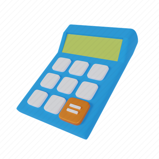 Calculator, accounting, finance, math, calc, mathematics, business 3D illustration - Download on Iconfinder