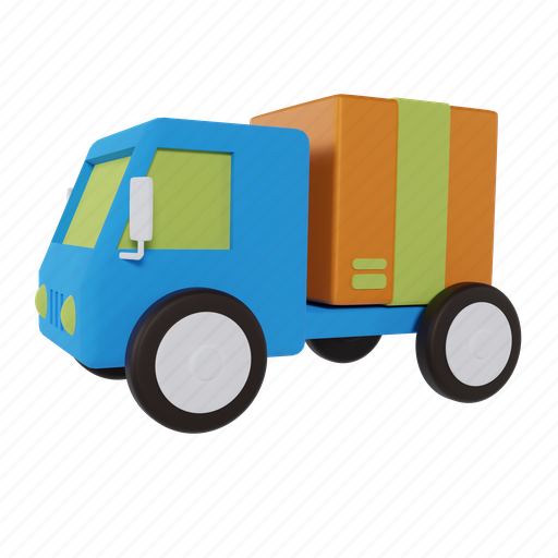 Truck, delivery, car, logistics, shipping, transport, transportation 3D illustration - Download on Iconfinder