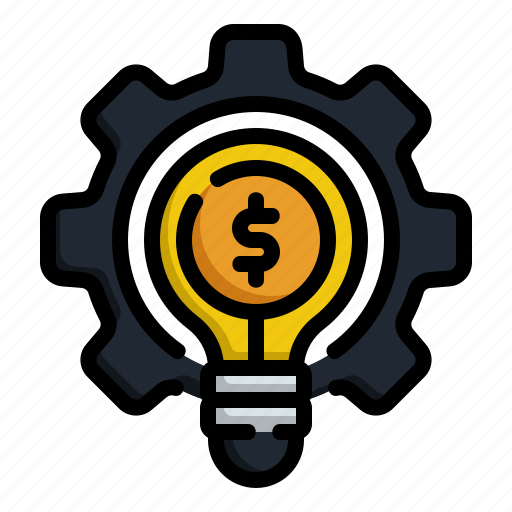 Idea, gear, money, implement, business, finance, lightbulb icon - Download on Iconfinder
