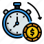 time, is, money, business, and, finance, date, stopwatch, currency 