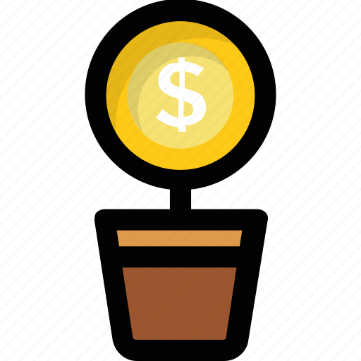 Business, business growth, dollar plant, investment, profit icon - Download on Iconfinder