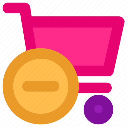 Cart, commerce, minus, shopping, shopping cart, trolley icon - Download on Iconfinder