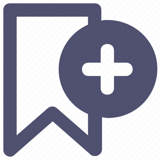 Bookmark, favorite, plus, ribbon icon - Download on Iconfinder