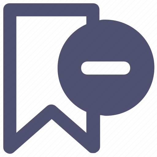 Bookmark, favorite, minus, ribbon icon - Download on Iconfinder