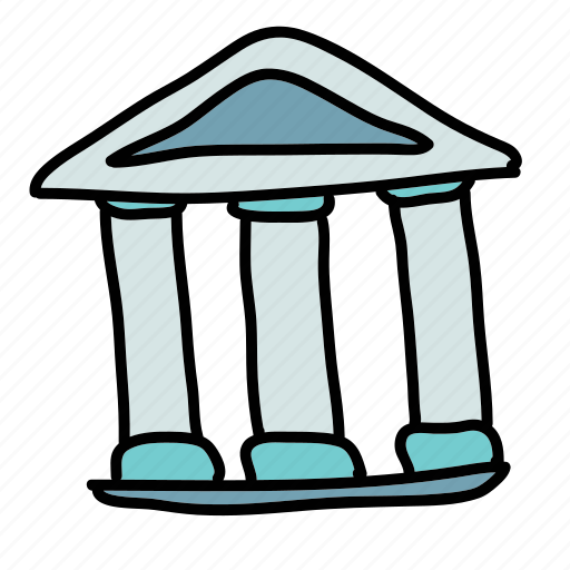 Building, business, greek, pillars, roof, triangle icon - Download on Iconfinder