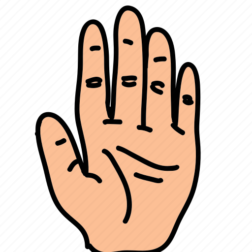 Business, fingers, five, front, gesture, hand icon - Download on Iconfinder