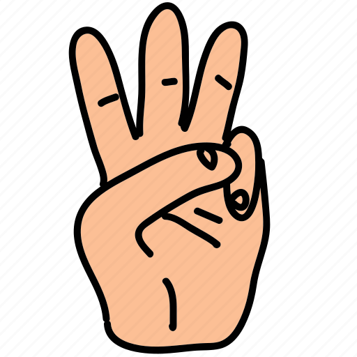 Business, fingers, hand, number, three icon - Download on Iconfinder
