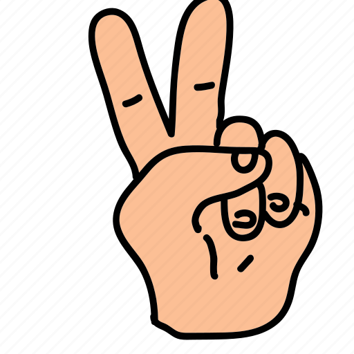 Business, fingers, hand, two icon - Download on Iconfinder