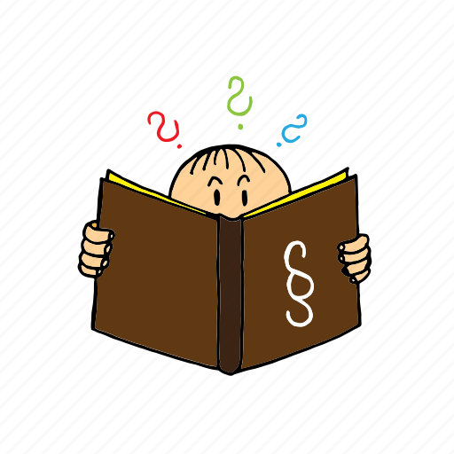 Asks, book, law, question, reading, school, study icon - Download on Iconfinder