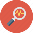analysis, business, diagnostic, search icon