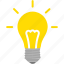 bulb, bright, electricity, idea, lightbulb 