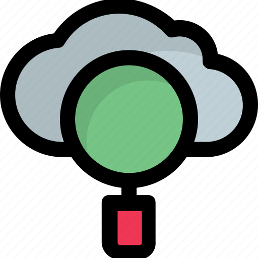 Cloud computing, cloud portal, cloudsearch, icloud, magnifier icon - Download on Iconfinder