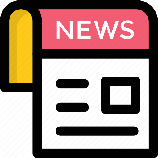 News, newsfeed, newsletter, newspaper, print media icon - Download on Iconfinder