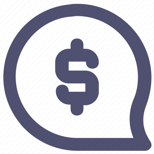 Bubble, chat, dollar, message, money icon - Download on Iconfinder