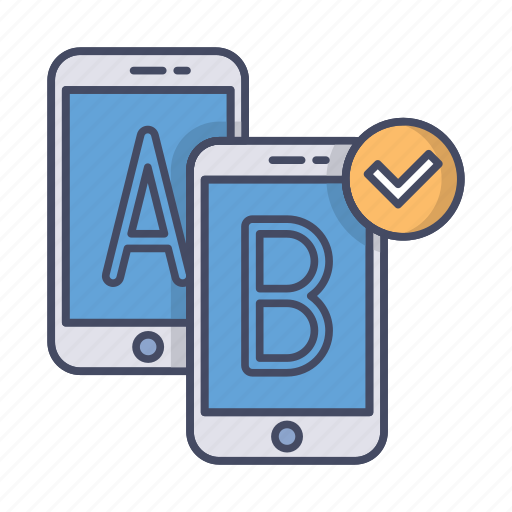 Ab, check, conformity, hypothesis, smartphones, testing, usability icon - Download on Iconfinder