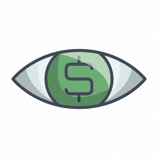 Dollarmoney, eye, search, view, vision icon - Download on Iconfinder