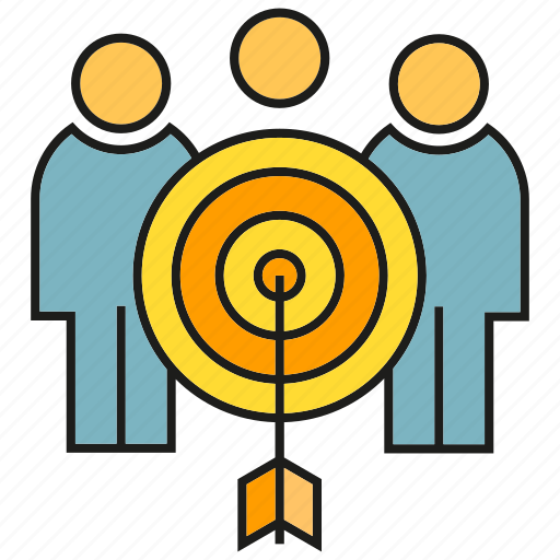 Arrow, dart, focus, group, people, target icon - Download on Iconfinder