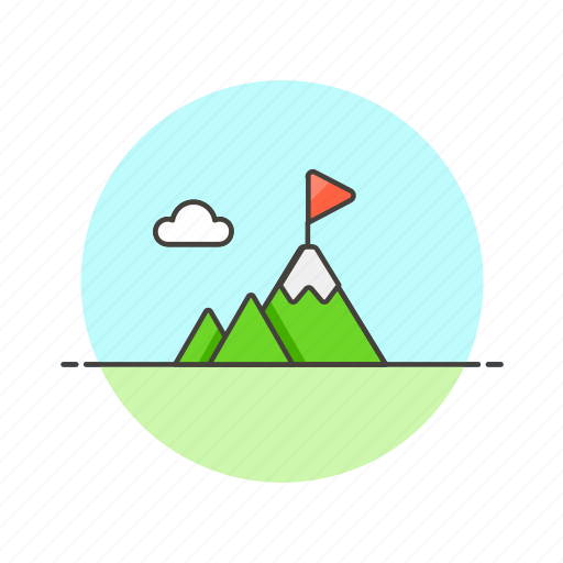 Business, challenge, goal, analytics, climb, flag, report icon - Download on Iconfinder