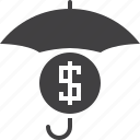 funds, money, protection, umbrella