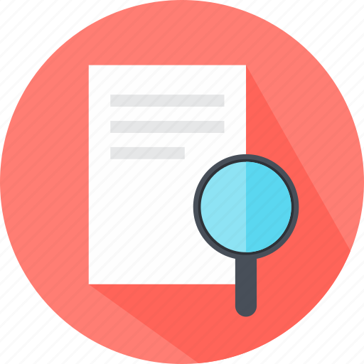 Glass, magnifying, report, search, secret icon - Download on Iconfinder