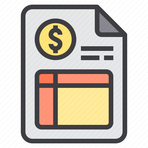 Business, finance, invoice, management, marketing, money, paper icon - Download on Iconfinder