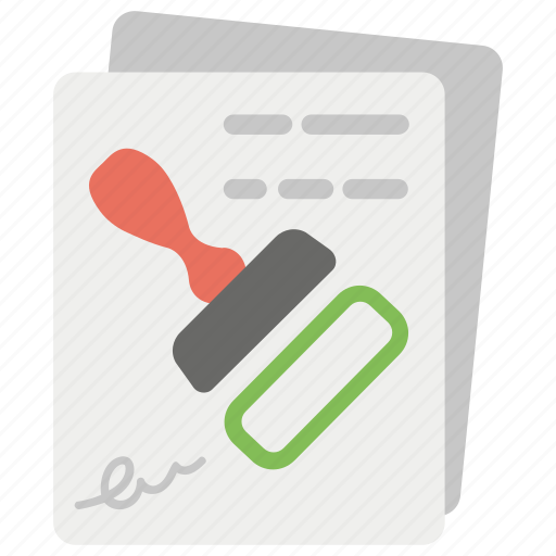 Approved, authentic documents, guaranteed, stamped, verified icon - Download on Iconfinder