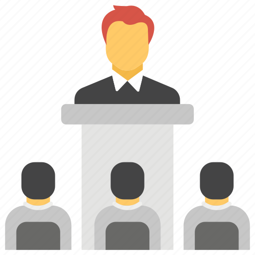 Presentation, public speaking, speech, training, workshop icon - Download on Iconfinder