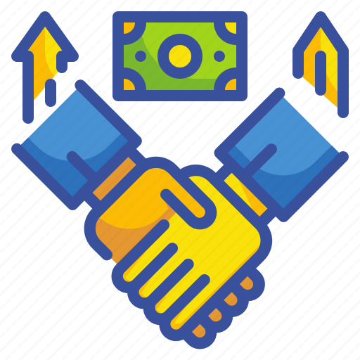 Agreement, capital, gestures, hands, money, shake, venture icon - Download on Iconfinder