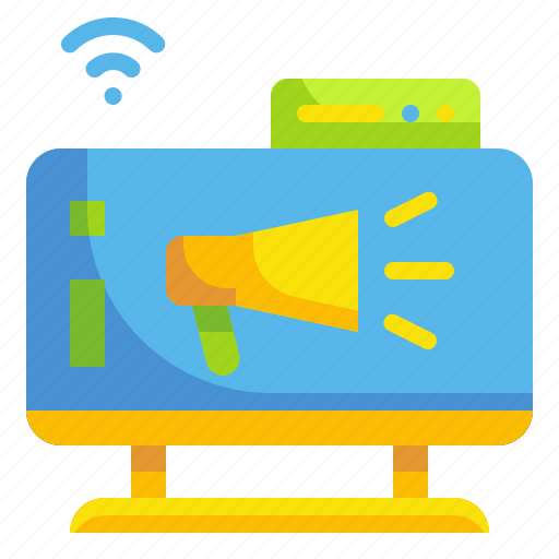 Bullhorn, business, commercial, marketing, megaphone, social, tv icon - Download on Iconfinder