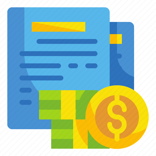 Bill, business, cash, coin, contract, document, money icon - Download on Iconfinder