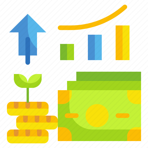 Benefits, business, finance, growing, investment, money, profits icon - Download on Iconfinder