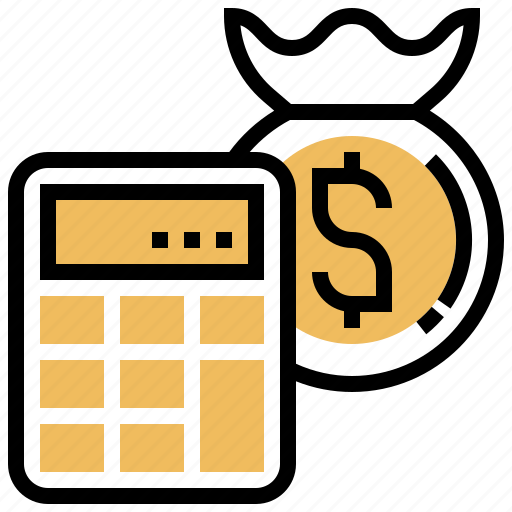 Bag, benefit, calculator, money, profit icon - Download on Iconfinder