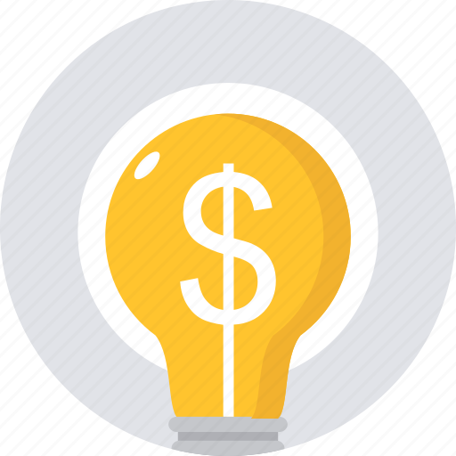 Earning, idea, ideas, innovative, money, bulb, light icon - Download on Iconfinder