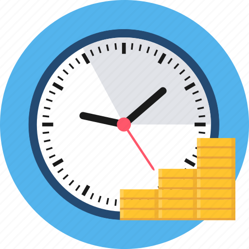 Clock, money, time, time is money, duration, payment, period icon - Download on Iconfinder