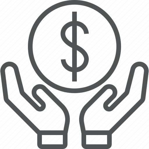 Dollar, hand, money, protect, save, saving icon - Download on Iconfinder