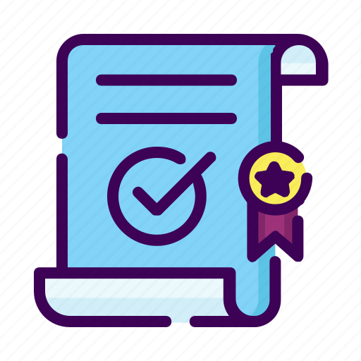 Approval, business, certificate, contract, license icon - Download on Iconfinder