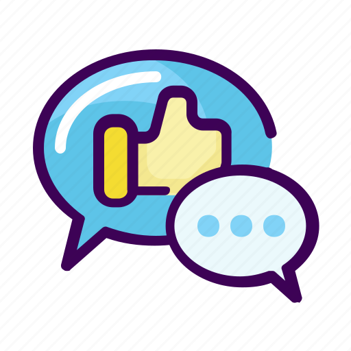 Business, chat, conversation, like, testimonial icon - Download on Iconfinder