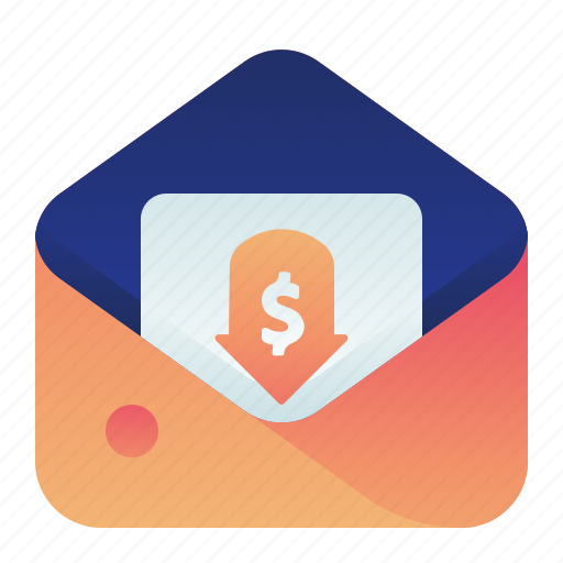Cut, letter, mail, message, salary icon - Download on Iconfinder