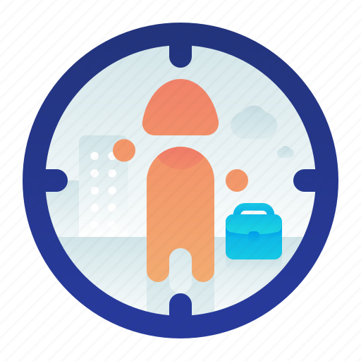 Employee, female, find, search, woman icon - Download on Iconfinder