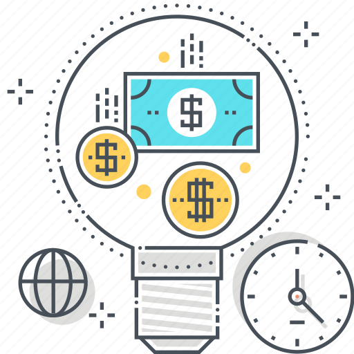 Business plan, dolar, idea, lamp, money making, start up icon - Download on Iconfinder